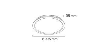 Goya 32 Watt Dimlenebilir Panel Led Armatür Alüminyum Kasa GY 1773-32