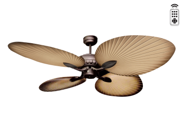 Kaşkar Taflan T52040 35W Kahverengi Gövde Plexi 4 Kanatlı Uzaktan Kumandalı Tavan Tipi Vantilatörü