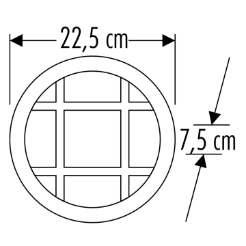 Cata 22W Kapri Siyah Led Armatür CT-7097