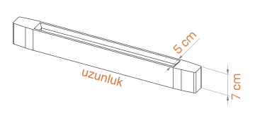 Samsung Led Tridonic Trafolu Sıva Üstü Ahşap Linear Armatür 5x7 Cm Kasa Linear Aydınlatma