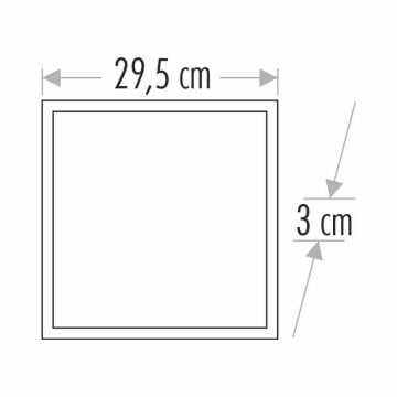 Noas 30x30 22W Clip-In Backlight Led Panel Beyaz Işık YL15-2200