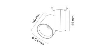 Goya 57 Watt Samsung Ledli Ray Spot Mağaza Aydınlatma Armatürü GY 3625-57
