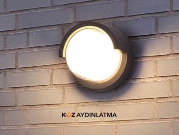 Cata 12W Göz Dekoratif Dış Mekan Led Duvar Aplik Aydınlatma CT-7073