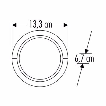 Cata 7W Göz Dekoratif Dış Mekan Led Duvar Aplik Aydınlatma CT-7077