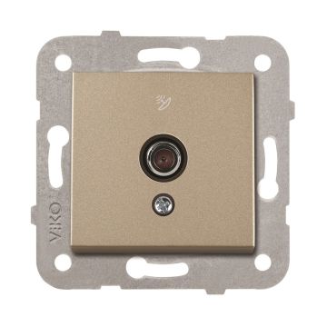 Viko Artline Novella Uydu Prizi F Konnektörlü Sonlu Mekanizma + Kapak 92600009 Bronz