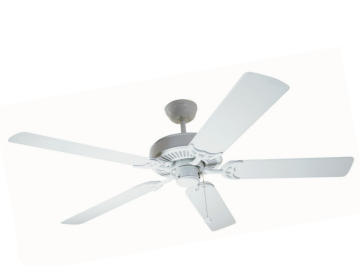 Kaşkar Taflan MS52-5ZT 55W Beyaz Gövde Ahşap 5 Kanatlı Tavan Tipi Vantilatörü