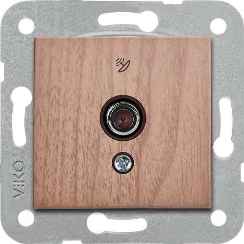 Viko Artline Novella Uydu Prizi F Konnektörlü Sonlu Mekanizma + Kapak 92600009 Ceviz