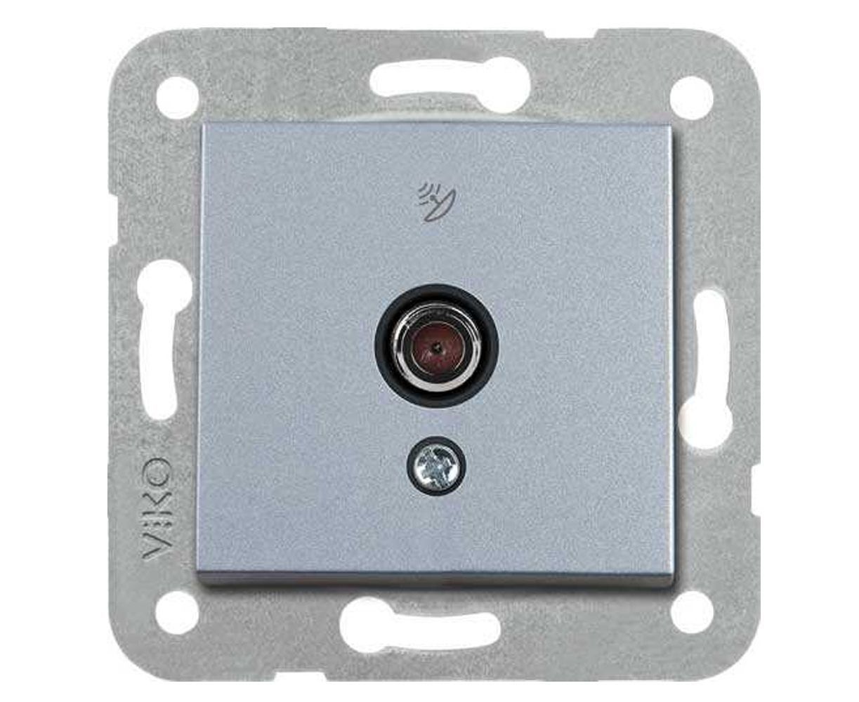 Viko Artline Novella Uydu Prizi F Konnektörlü Sonlu Mekanizma + Kapak 92600009 Gümüş