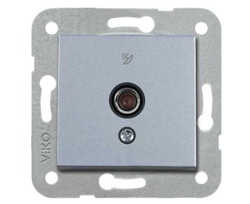 Viko Artline Novella Uydu Prizi F Konnektörlü Sonlu Mekanizma + Kapak 92600009 Gümüş