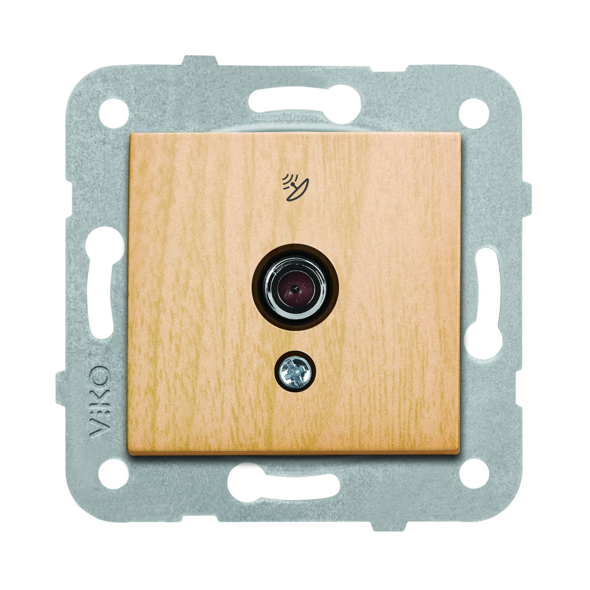 Viko Artline Novella Uydu Prizi F Konnektörlü Sonlu Mekanizma + Kapak 92600009 Kayın