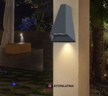 Cata Malta Antrasit Dekoratif Led Duvar Aplik Aydınlatma CT-7063