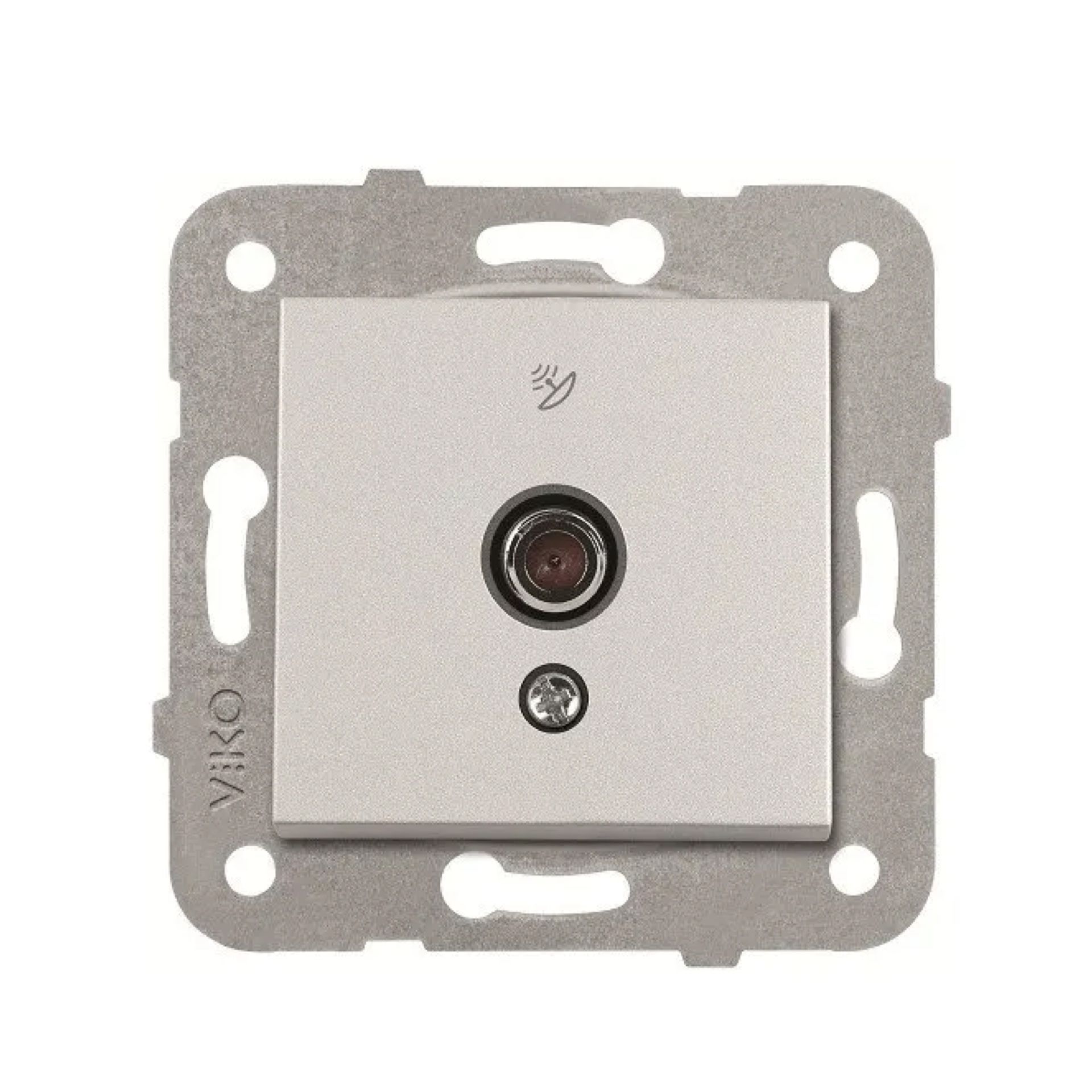 Viko Artline Novella Uydu Prizi F Konnektörlü Sonlu Mekanizma + Kapak 92600009 Metalik Beyaz