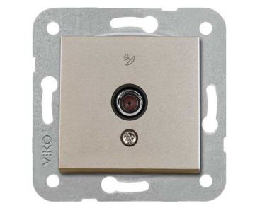 Viko Artline Novella Uydu Prizi F Konnektörlü Sonlu Mekanizma + Kapak 92600009 Saten