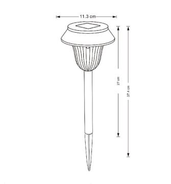 Noas 7W Miranda Solar Bahçe Armatürü Günışığı YL74-1022-S