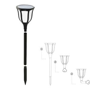 Noas 15W Ariel Solar Bahçe Armatürü Beyaz Işık YL74-1011-S