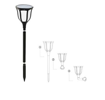 Noas 15W Ariel Solar Bahçe Armatürü Beyaz Işık YL74-1011-S