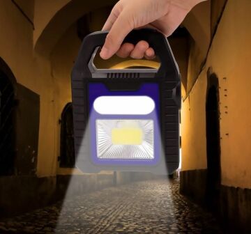 Noas Bitez Şarjlı Solar Güneş Enerjili Led El Feneri YL05-7000