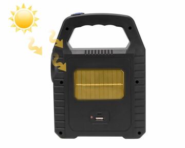 Noas Bitez Şarjlı Solar Güneş Enerjili Led El Feneri YL05-7000
