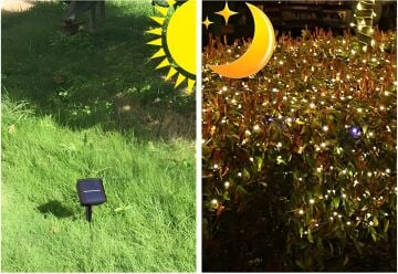Solar Animasyonlu Top Led Yılbaşı Süsü Ledli 5 Metre 50 Top Led Ağaç Süsü SNC-318