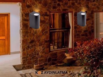 Cata Maldiv Antrasit Kasa Dekoratif Dış Mekan Led Duvar Aplik Aydınlatma CT-7104