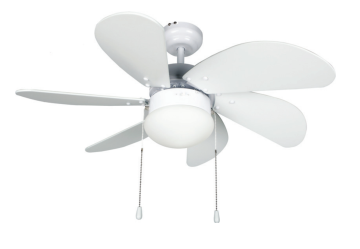 Kaşkar Taflan L36009 50W Işıklı Metal Gövde Ahşap 6 Kanatlı Tavan Tipi Vantilatörü