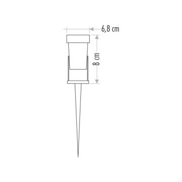 Cata 7 Watt Kazıklı Led Bahçe Aydınlatma Armatürü CT-7300 AMBER