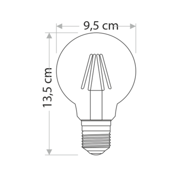 Noas G95 Glop 6 Watt Rustik Led Ampul YL92-3020