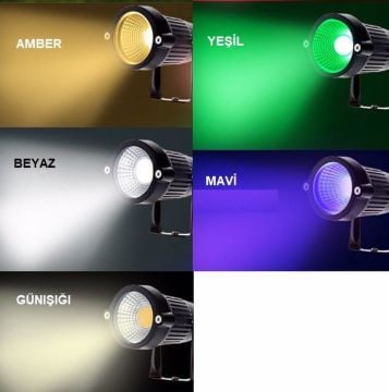 Cata 7 Watt Kazıklı Led Bahçe Aydınlatma Armatürü CT-7300 AMBER