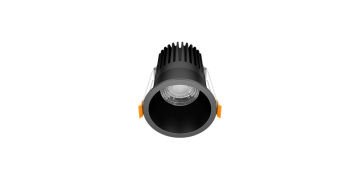 Goya 8 Watt Yuvarlak Samsung Ledli Spot Armatür GY 1730-8 3000  K (Gün Işığı) - Siyah - Dimsiz
