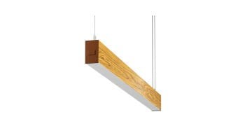 Goya 34 Watt Samsung Ledli Ahşap Görünümlü Dekoratif Sarkıt Linear Armatür 120CM GY 8031-120