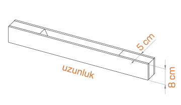 Samsung Led Tridonic Trafolu Sıva Üstü Ahşap Linear Armatür 5x8 Cm Kasa Linear Aydınlatma