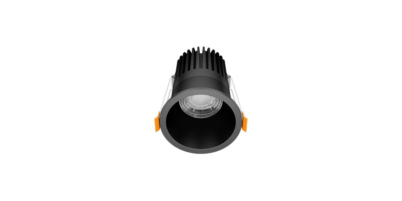 Goya 8 Watt Yuvarlak Samsung Ledli Spot Armatür GY 1730-8 4000K (Natural Işık) - Siyah - Dimsiz