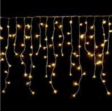 Saçak Led Yılbaşı Süsü 6 Metre 256 Ledli Yılbaşı Ağacı Süsü Fiş Tipi Şeffaf Kablo SNC-403