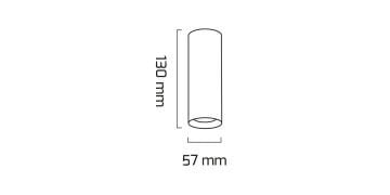 Goya 14 Watt 13x5 Silindir Kasa Samsung Ledli Spot Armatür GY 1856-13