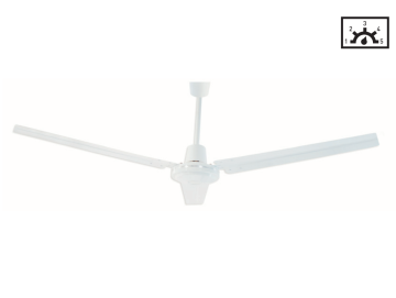 Kaşkar Taflan K56005 70W Metal Gövde Paslanmaz 3 Kanatlı Tavan Tipi Vantilatörü