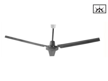 Kaşkar Taflan K56005 70W Metal Gövde Paslanmaz 3 Kanatlı Tavan Tipi Vantilatörü