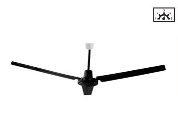 Kaşkar Taflan K56005 70W Metal Gövde Paslanmaz 3 Kanatlı Tavan Tipi Vantilatörü