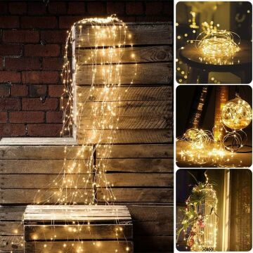Ağaç Dalı Led Yılbaşı Süsü 2 Metre 10 Ledli Yılbaşı Ağacı Süsü SNC-404 6400K (Beyaz Işık)
