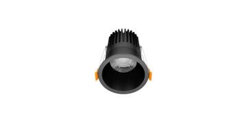 Goya 8 Watt Yuvarlak Samsung Ledli Spot Armatür GY 1730-8 6500K (Beyaz Işık) - Siyah - Dimsiz