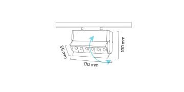 Goya 10 Watt Samsung Ledli Mercekli Ray Spot Mağaza Aydınlatma Armatürü GY 3655-10