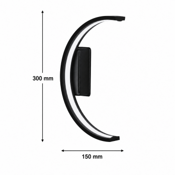 Crescent Modern Led Duvar Apliği Dekoratif Aplik Duvar Aydınlatma