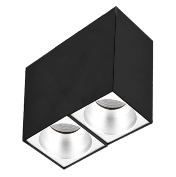 Sıva Üstü Kare Led Spot Armatür 8x16x14 Cm Siyah - Beyaz Ampulsuz