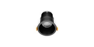 Goya 14 Watt Yuvarlak Samsung Ledli Spot Armatür GY 1730-14 3000  K (Gün Işığı) - Siyah - Dimli