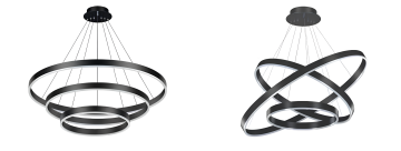 Goya 100 Watt Samsung Ledli Dekoratif Sarkıt Yuvarlak Linear Aydınlatma 100CM GY 8221-100