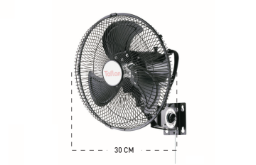 Kaşkar Taflan FAW-12 40W 3 Kademeli Metal Gövde Sanayi Tipi Duvar Vantilatörü 30CM