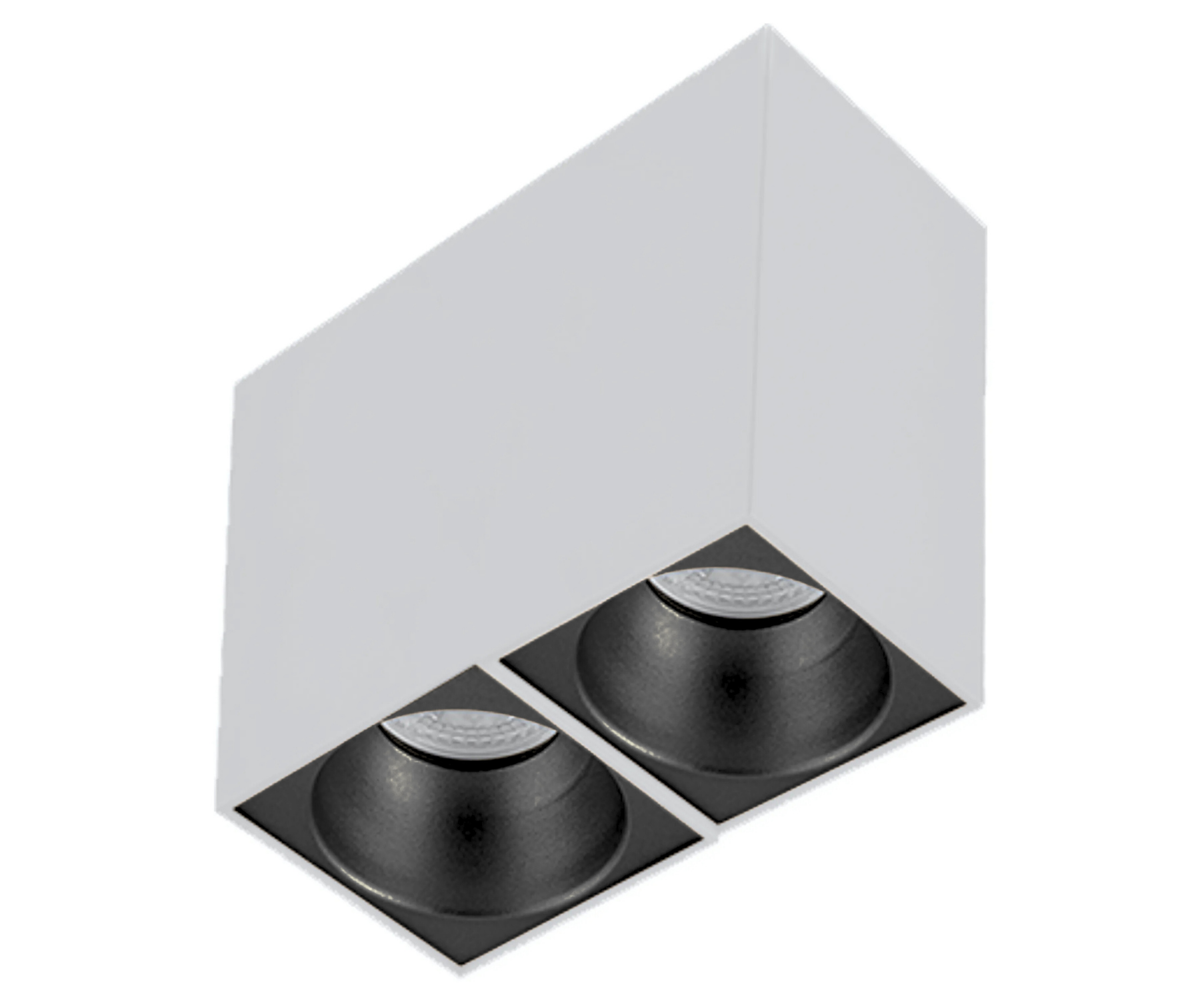 Sıva Üstü Kare Led Spot Armatür 8x16x14 Cm Beyaz - Siyah Ampulsuz