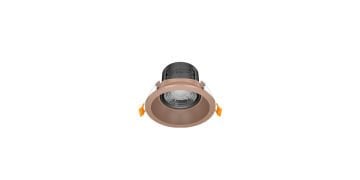 Goya 8 Watt Yuvarlak Dimlenebilir Samsung Ledli Spot Armatür GY 1735-8 6500K (Beyaz Işık) - Siyah - Gold - Dimsiz
