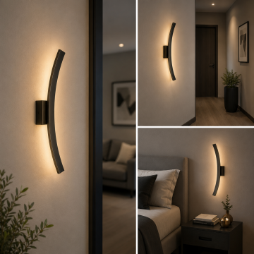 Arc Modern Led Duvar Apliği Dekoratif Aplik Duvar Aydınlatma