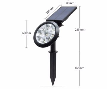 Cata Solar Şarjlı Kazıklı Led Bahçe Aydınlatma Armatürü 18 Watt CT-7320