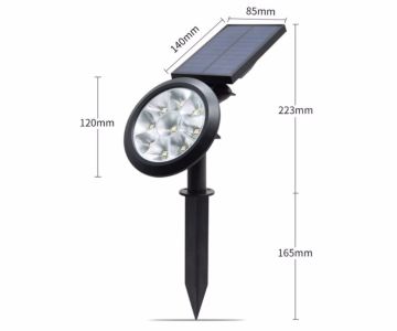 Cata Solar Şarjlı Kazıklı Led Bahçe Aydınlatma Armatürü 18 Watt CT-7320